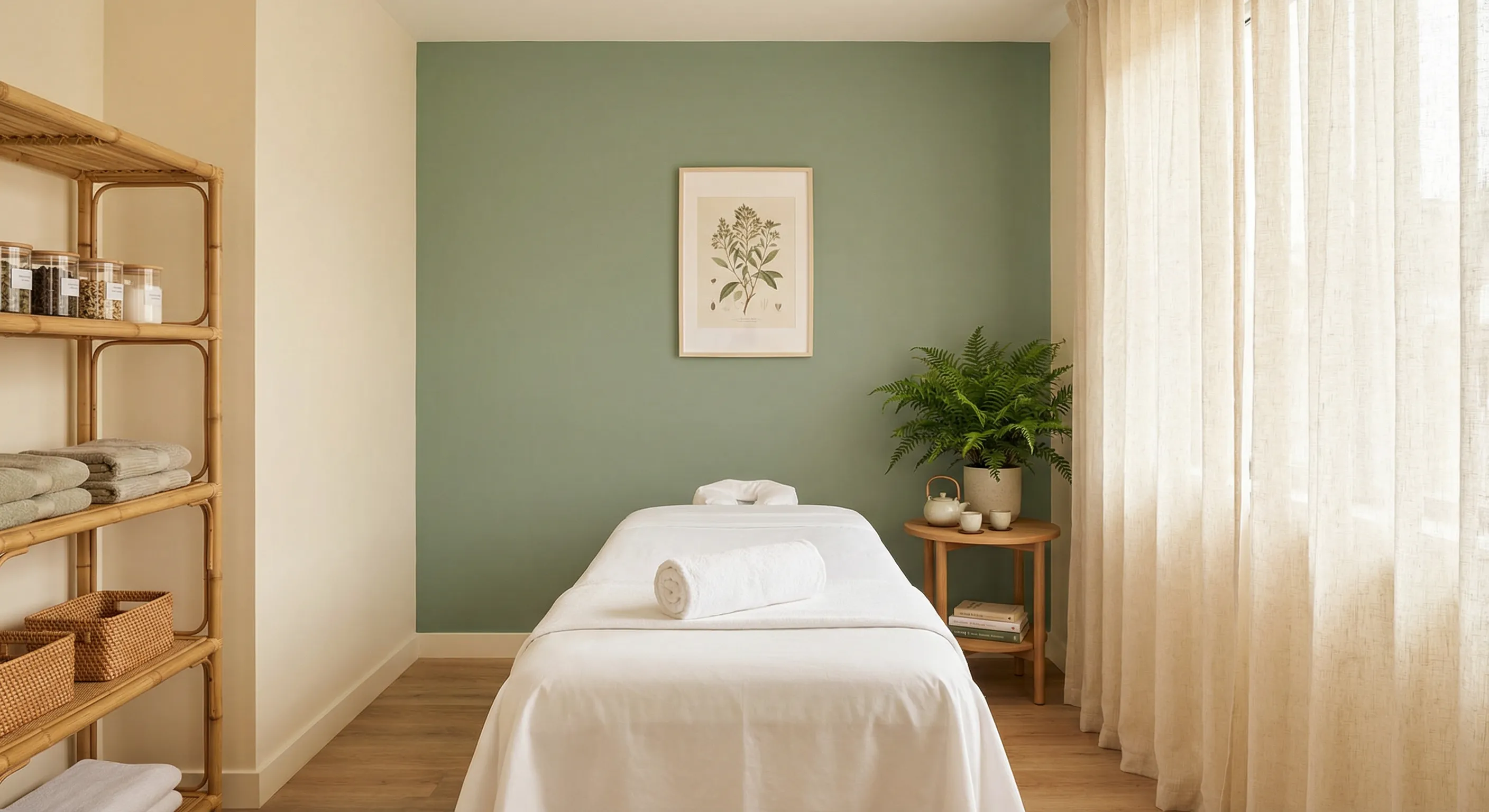 Apollo Acupuncture & Herbal Medicine treatment room in Vista, CA
